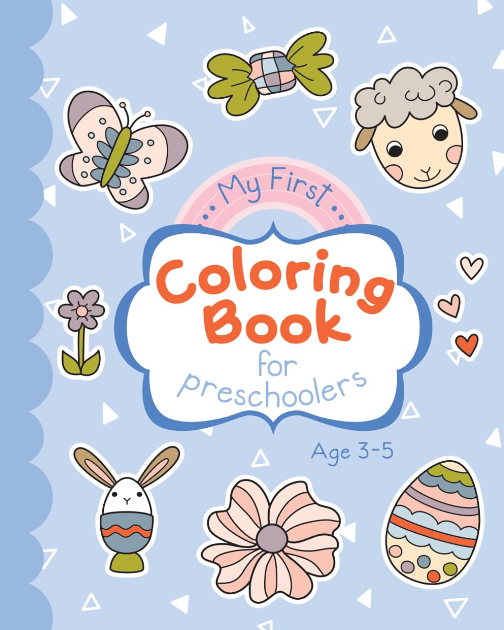 My First Coloring Book For Preschoolers: Easter-themed Coloring Pages For Children Ages 3-5