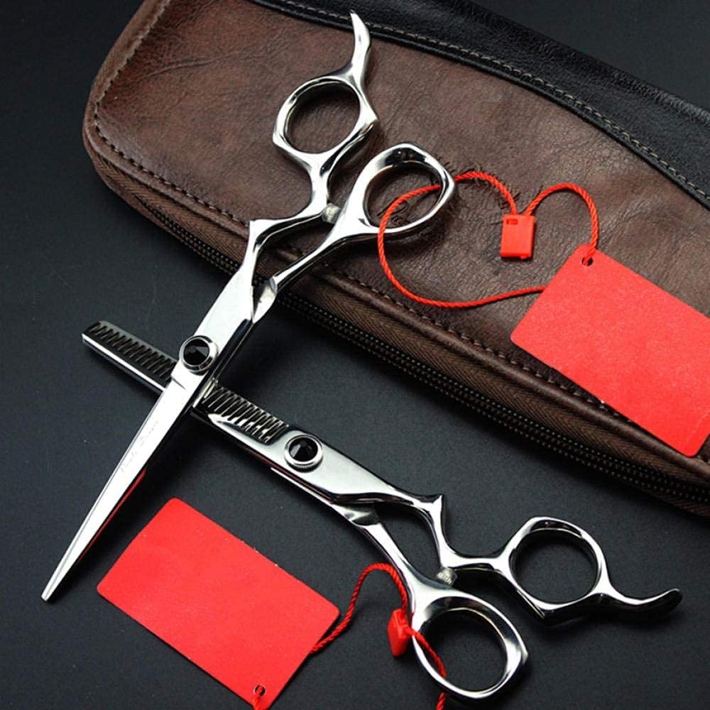Ciseaux à Cheveux 440c de 15 cm (6 Pouces) pour effiler, Couper Les Cheveux, Maquillage, Outils de Coiffure, Tondeuse