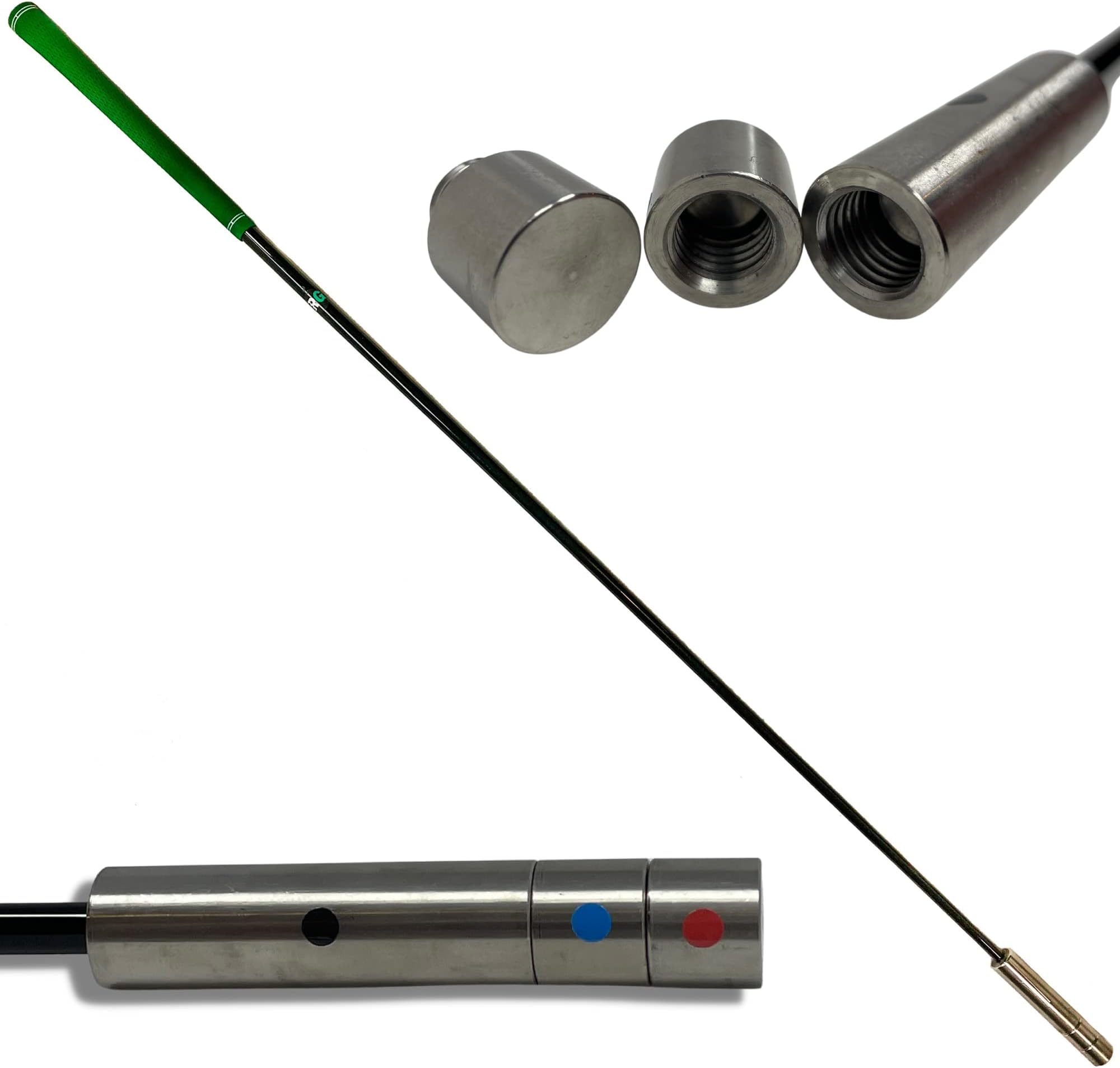 Relentless Golf Speed Stick Training aid and Tempo Trainer. This Golf Training aid Will Help You gain Balance and Yards. Get Your Golf Swing Trainer Now, and Start Bombing Those Drives!