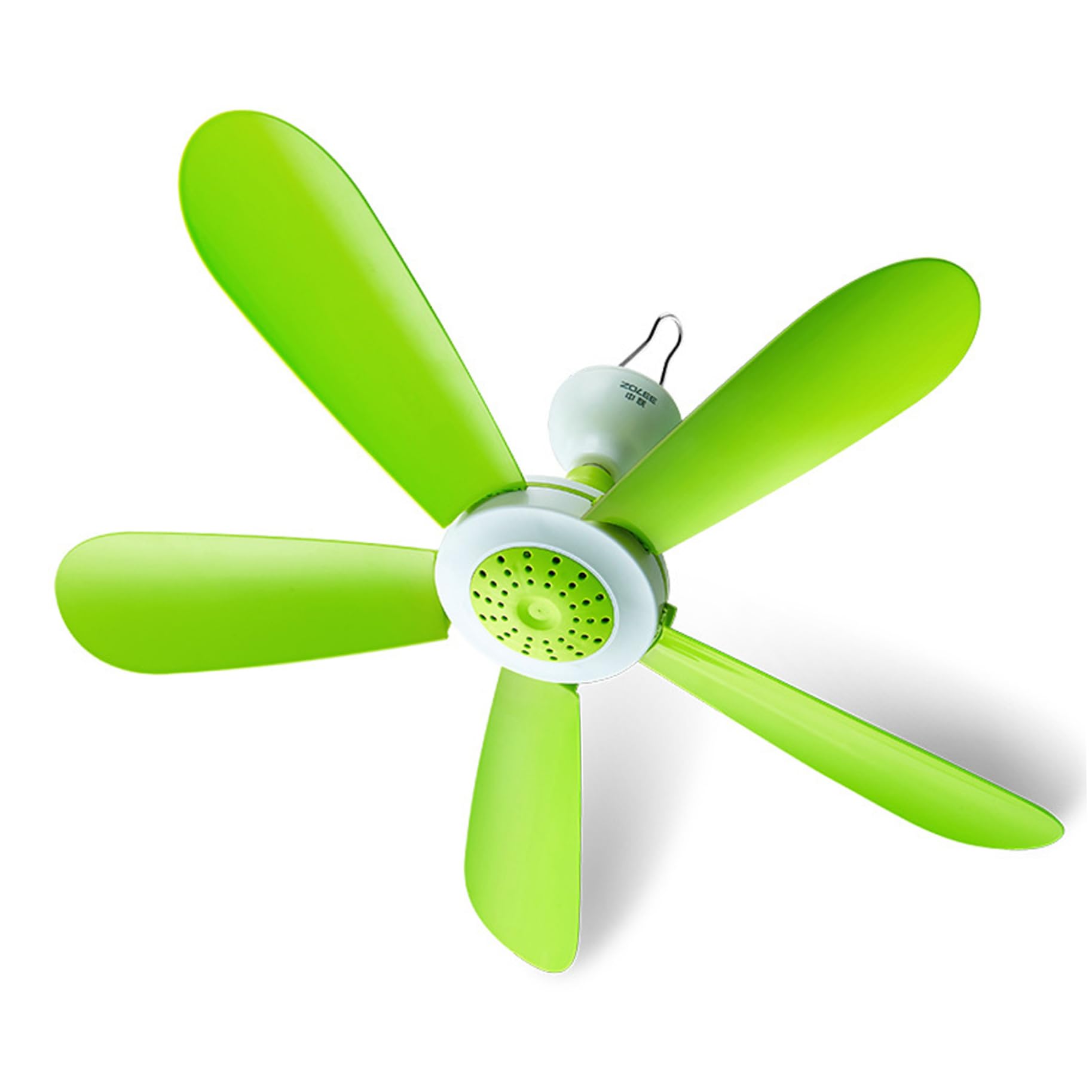 Ameble Portable Ceiling Fan with Remote 16.5 Inch USB Hanging Fan with 5 Soft Blades Quiet Fans for Bedroom Tent Dorm RV Home Office