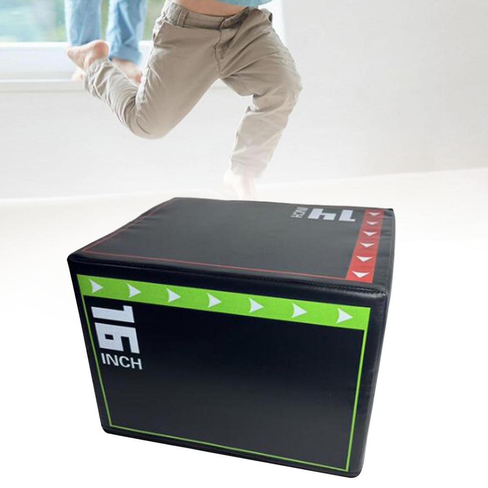 Plyo Box 3 In 1 Per Allenamento - Scatola Pliometrica 40x35x30cm - Cotone PVA - Per Salti E Squat - Foto 8