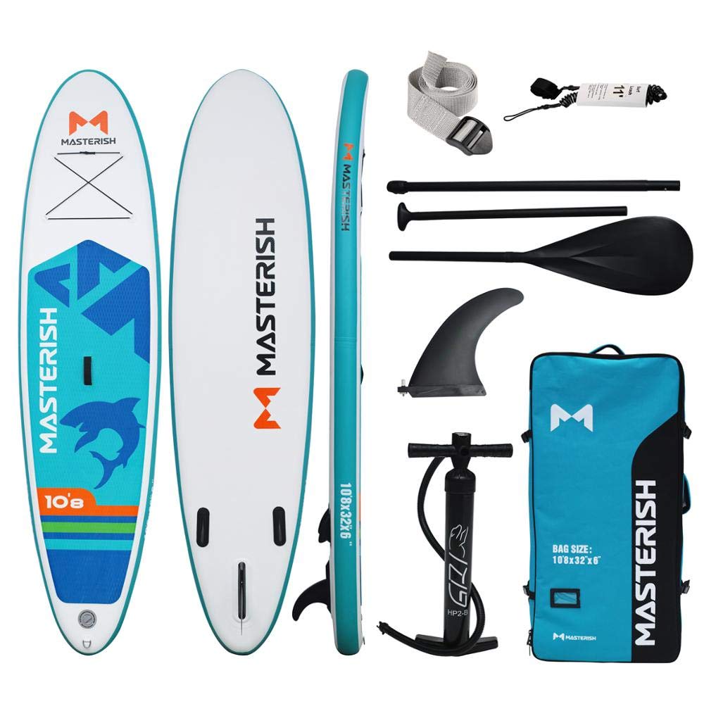 Inflatable Stand Up Paddle Board (6 Inches Thick) with Premium SUP Accessories