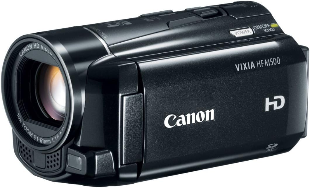 Canon VIXIA HF M500 Full HD 10x Image Stabilized Camcorder with One SDXC Card Slot and 3.0 Touch LCD
