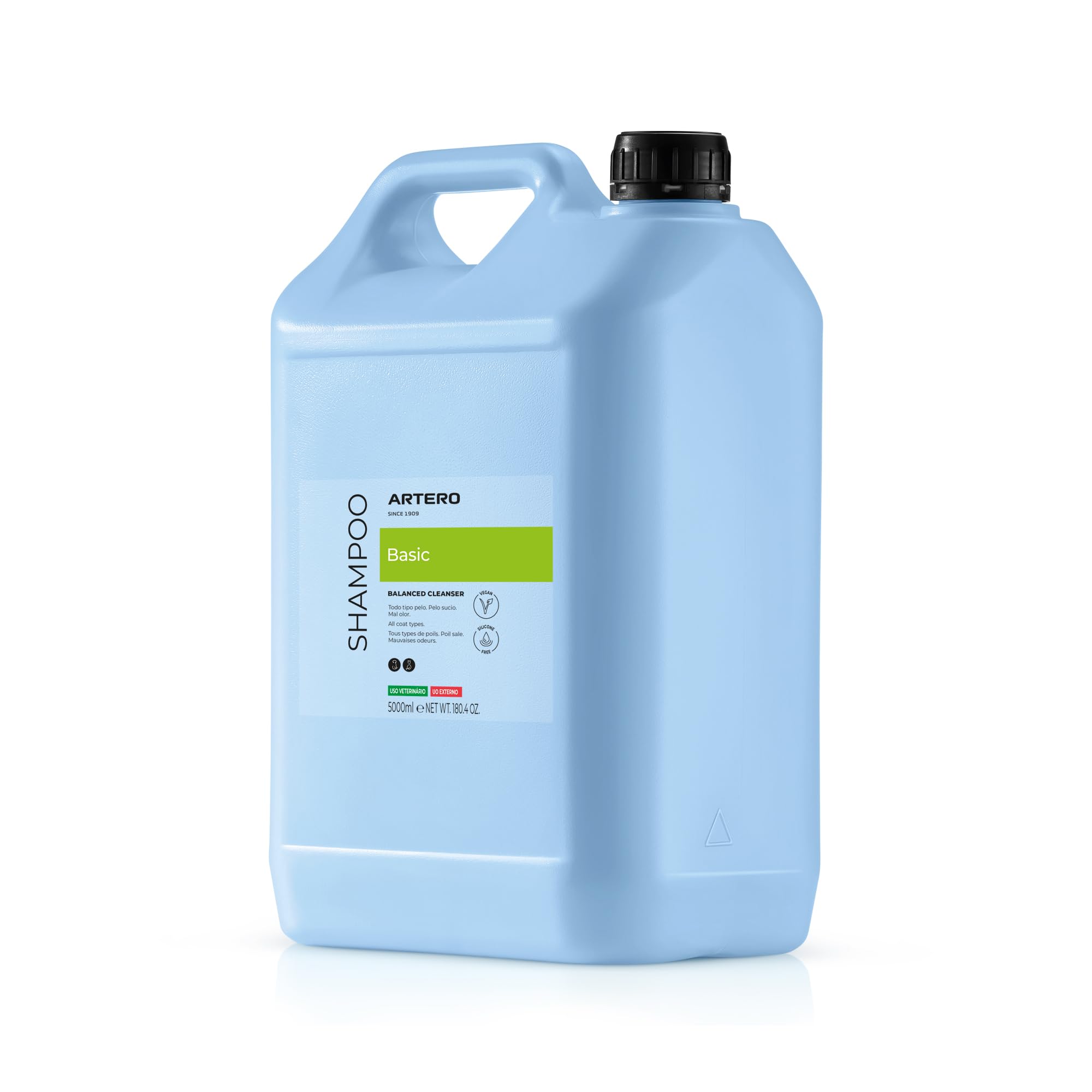 Artero Basic Shampoo 5L - Pulisce e rimuove sporco e grasso, per tutti i tipi di manto