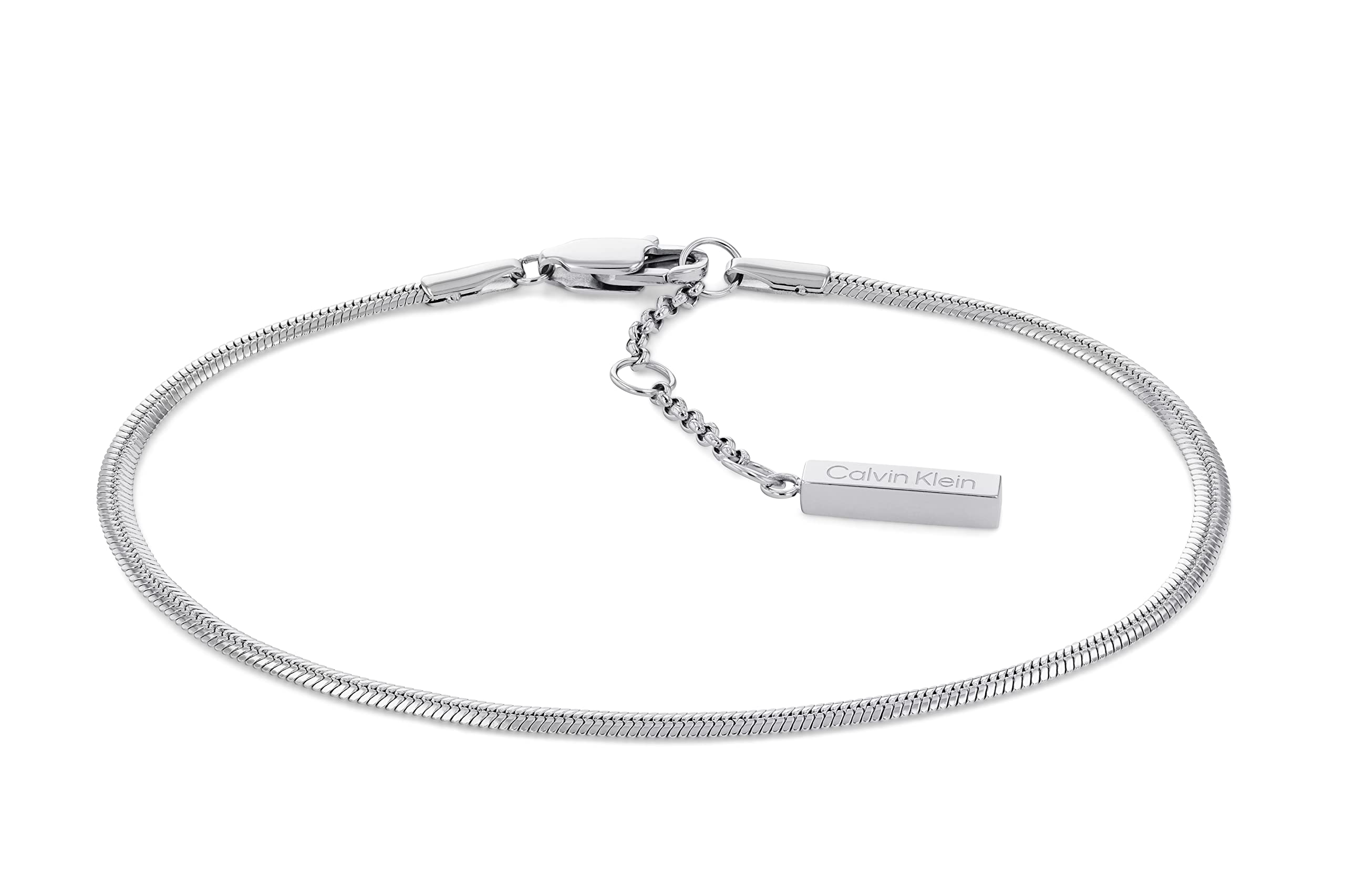 Calvin Klein Damska bransoletka łańcuszkowa z kolekcji LINKED - 35700003, Jeden rozmiar, Stal nierdzewna, Bez kamieni szlachetnych