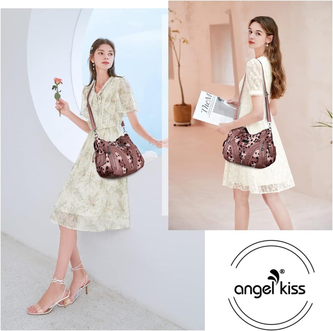 Purses and Handbags Women Fashion Tote Bag Shoulder Bags Top Handle Satchel Purses Washed Synthetic Leather Handbag - Image 7