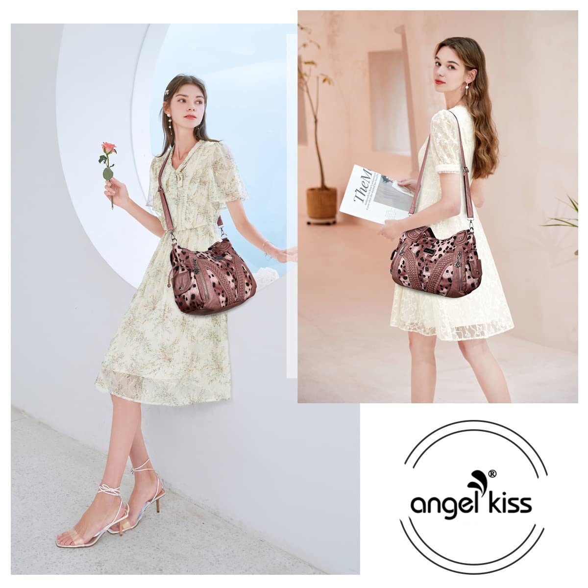 Purses and Handbags Women Fashion Tote Bag Shoulder Bags Top Handle Satchel Purses Washed Synthetic Leather Handbag