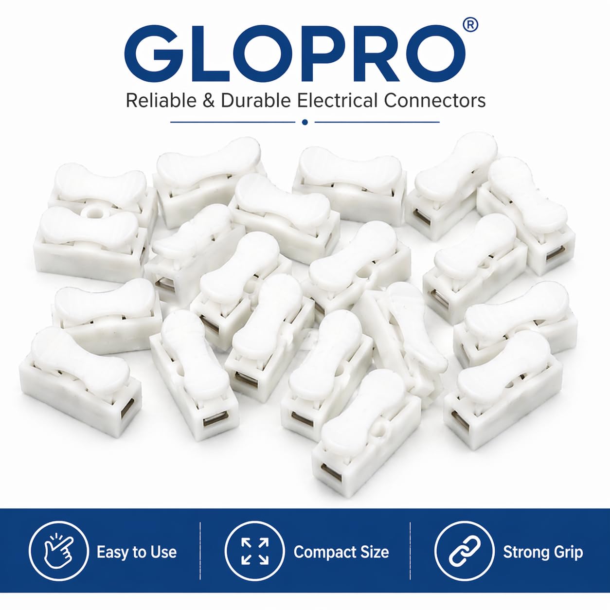 Glopro 2 Pin Connectors - 50 Pack -6
