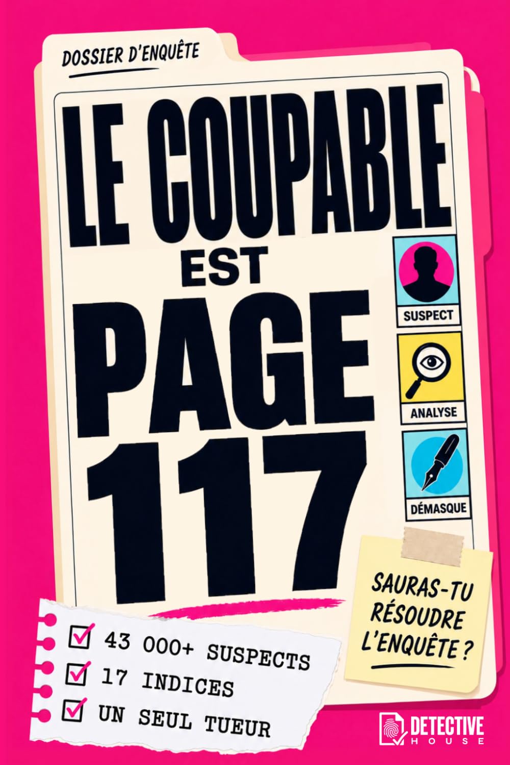 Le coupable est page 177 - Livre-jeu d'enquête criminelle pour adultes : 43 000+ prénoms, 17 indices, 1 seul coupable: Déduction et logique pure, sans écran.