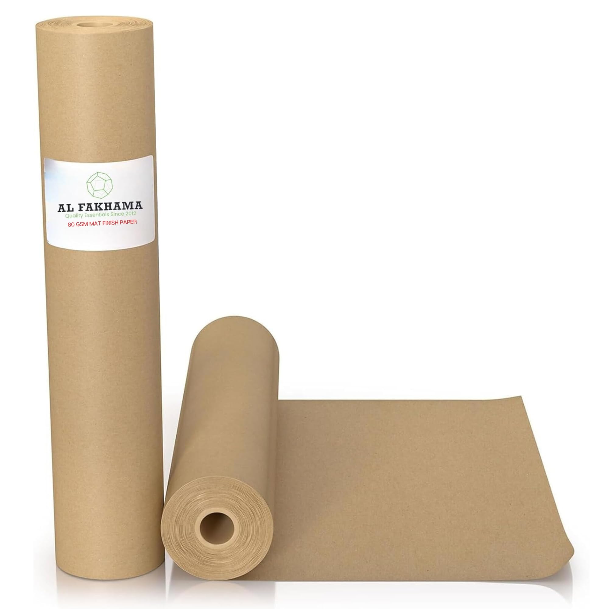 Brown Kraft Paper Roll 75 CM Height x 10 Meters/32 feet Long for Craft Gift Bulletin Board Bouquet, Table Covering Packing Shipping 80 GSM Matte Finish Paper, 100% Recyclable - 1 Roll