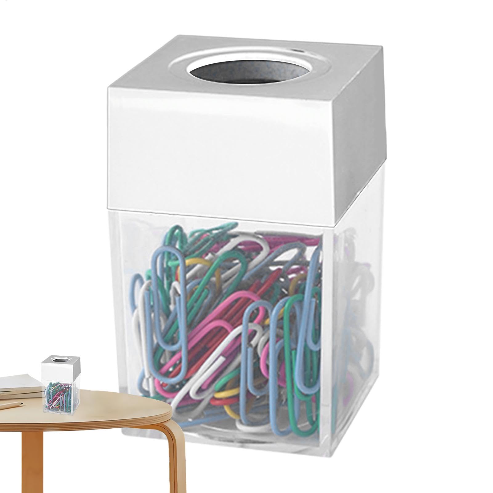 Portaclip Per Scrivania Magnetico Portatile | Scatola Magnetica Porta Graffette Da Scrivania Ufficio, Scrivania, Aula, Casa, Studio, Dorm, Viaggio, Locker, Zaino,