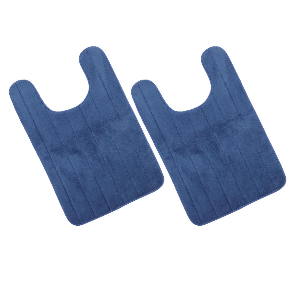 Tapis de toilette en forme de U lot de 2 en polaire corail pour salle de bain