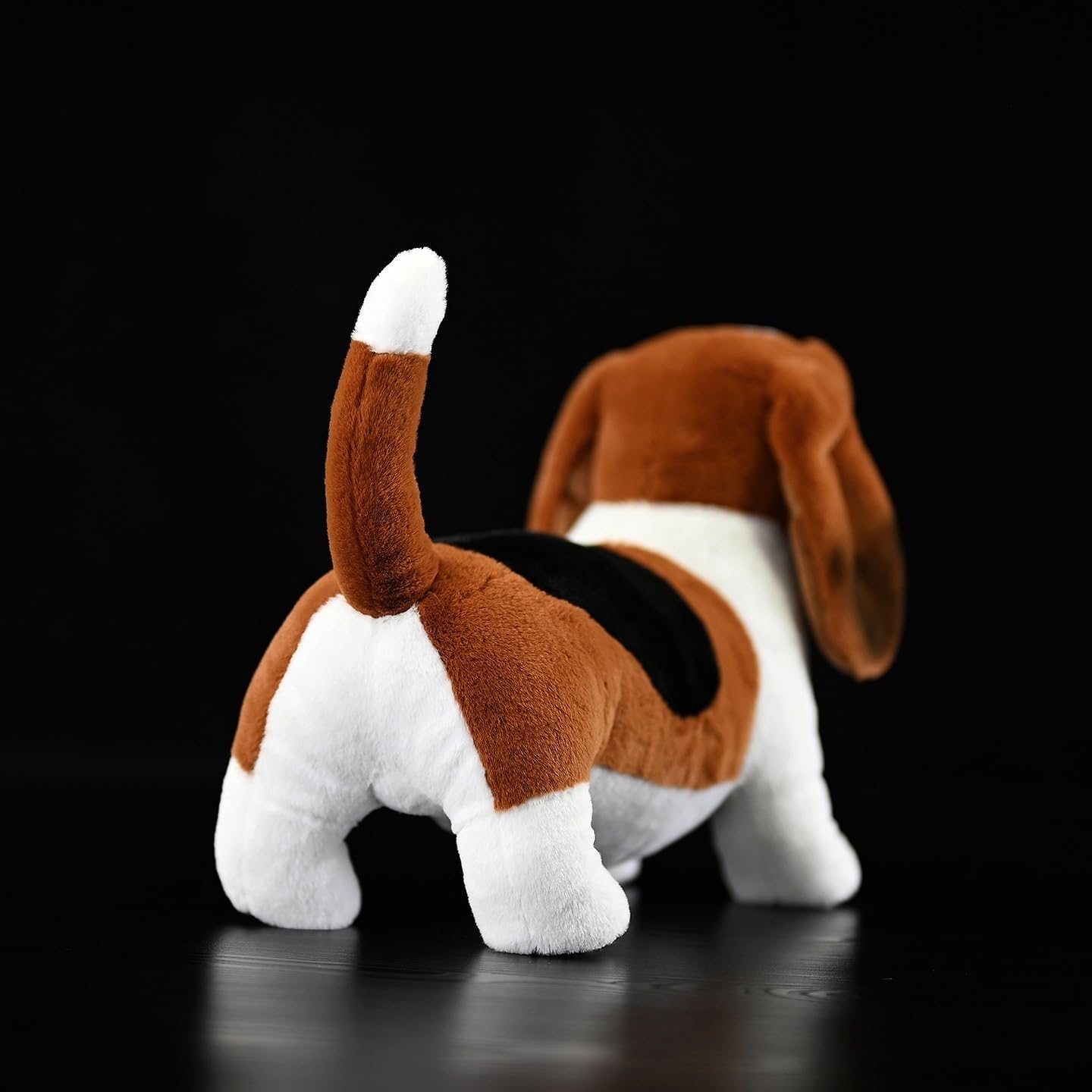 Simpatico peluche Basset Hound con cane di pezza morbido orecchie