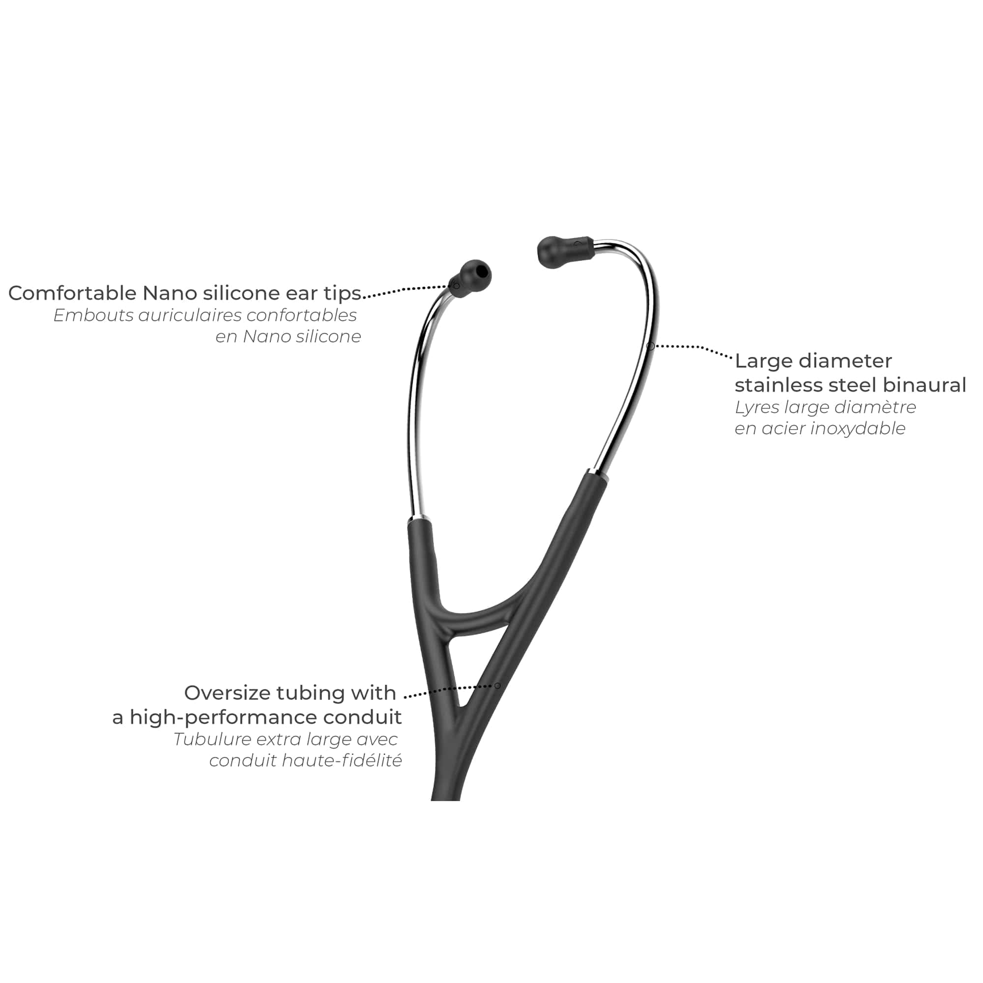 SPENGLER Cardioprestige II Stéthoscope de Diagnostic Médical Double Pavillon en Acier inoxydable