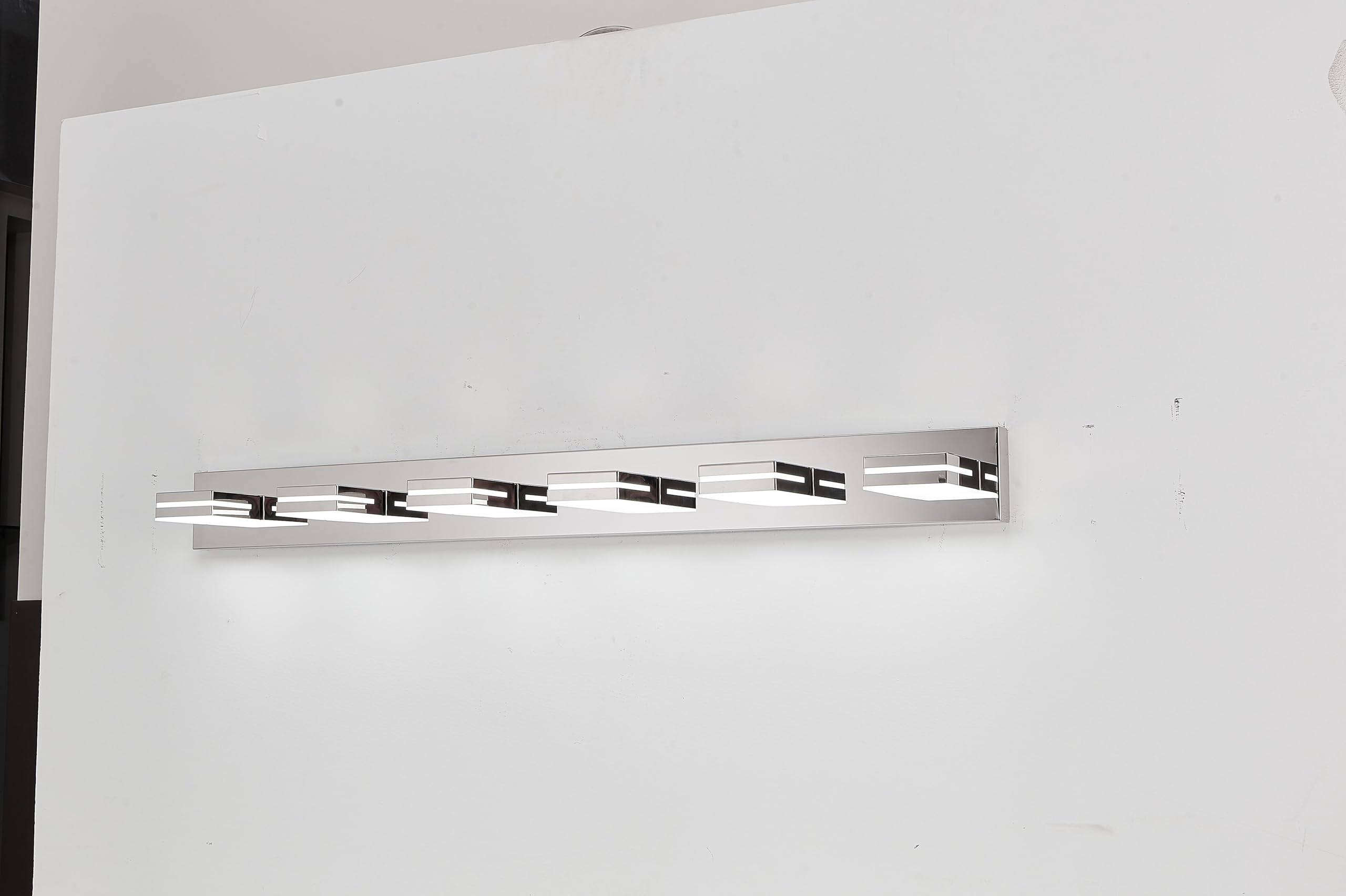 VDOQTLJT Modern LED Light 6-Lights Wall Sconce for Bathroom and Mirror Energy-Efficient Easy to Install