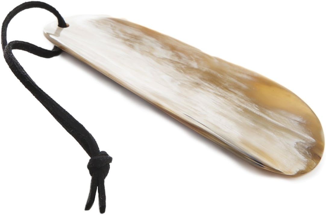 Abbeyhorn Flat Shoe Horn 4 UK Bone Clothing, Shoes & Jewelry