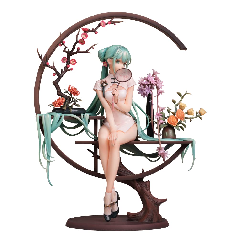 Miku Cheongsam Love Sailor Figur, Pink PVC Statue, Anime Dekoration, Miku Hatsune Sammlerstück, 25 cm
