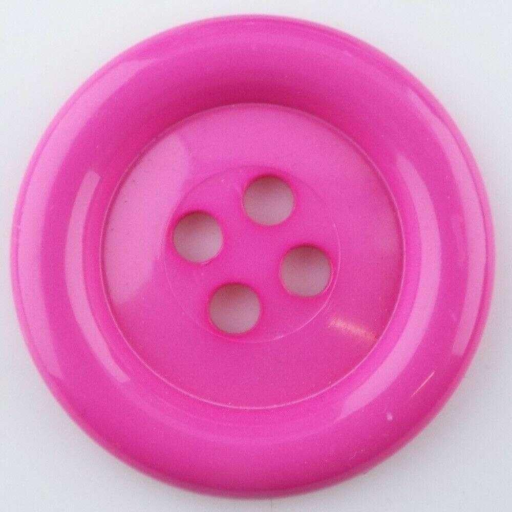 Extra Large Buttons 40mm 50mm 65mm Round Clown Coat Cushion Buy 2 4 Or 8 014D, Cerise Pink, 8 39mm