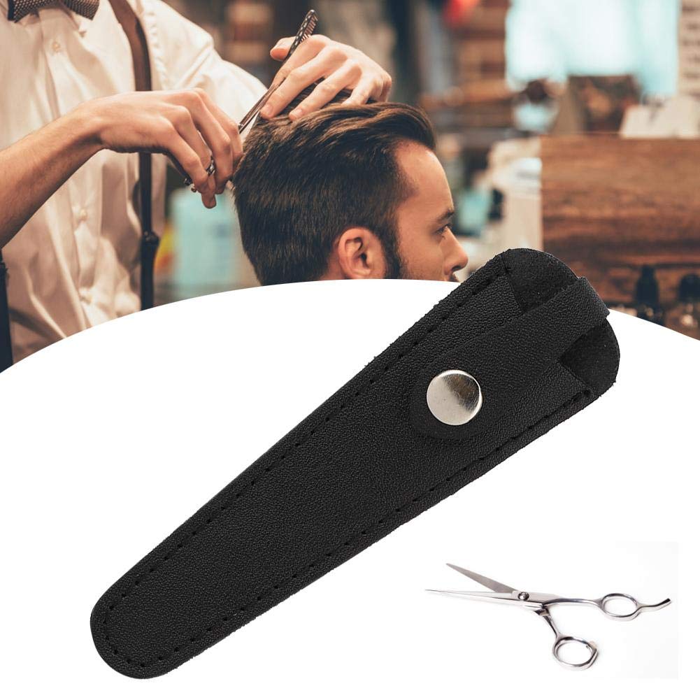Borsa portatile per forbici, porta forbici, squisito facile pulire per riporre le forbici singole(black)