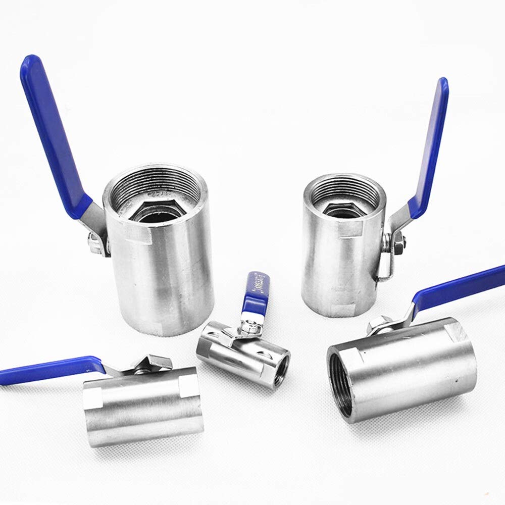 1 Irrigation tubing 3pcs Stainless Steel SS 304 Ball Valve Female Thread BSP DN15 DN20 DN25 DN32 DN40 DN50 Garden Irrigation System (Specification : DN40)