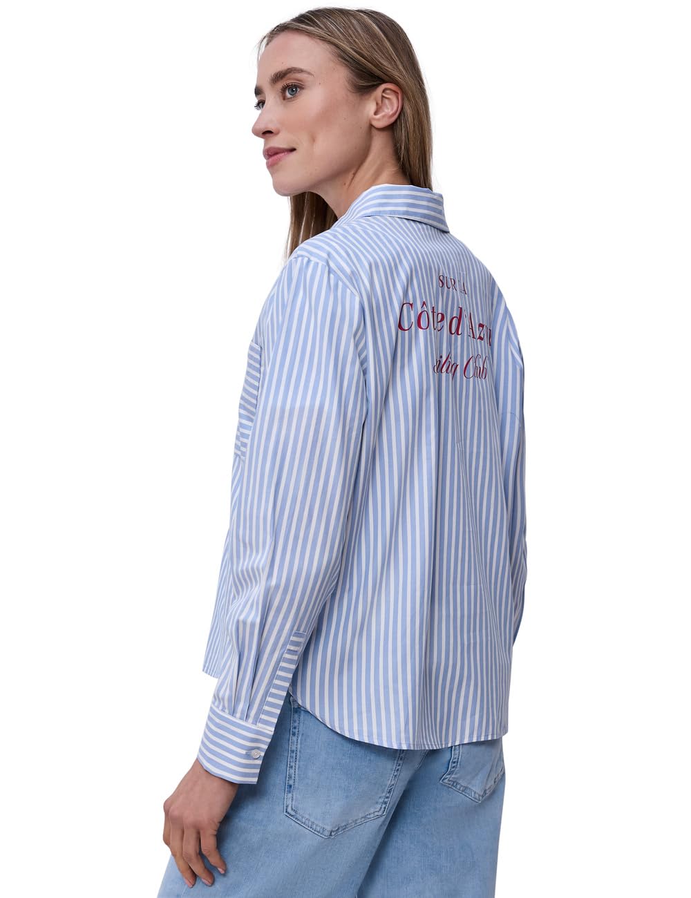 Street One Bluse mit Hemdkragen und Backprint