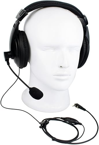 Miniatura 4 de Retevis Walkie Talkie - Auriculares con micrófono, orejeras de protección auditiva, micrófono Boom, compatibles con Retevis RT22 RT21 H-777 RT68