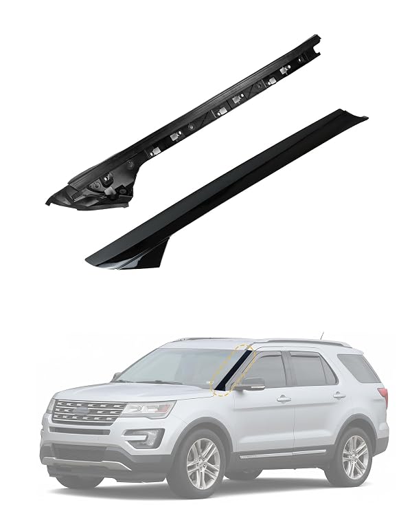 Flecto A-Pillar Molding Trim Outer & Inner Bracket Front Left Driver Side Compatible with Ford Explorer 2011-2019, Replaces 926-450 BB5Z-7803136-AB by Flecto - Used condition - US$38.17