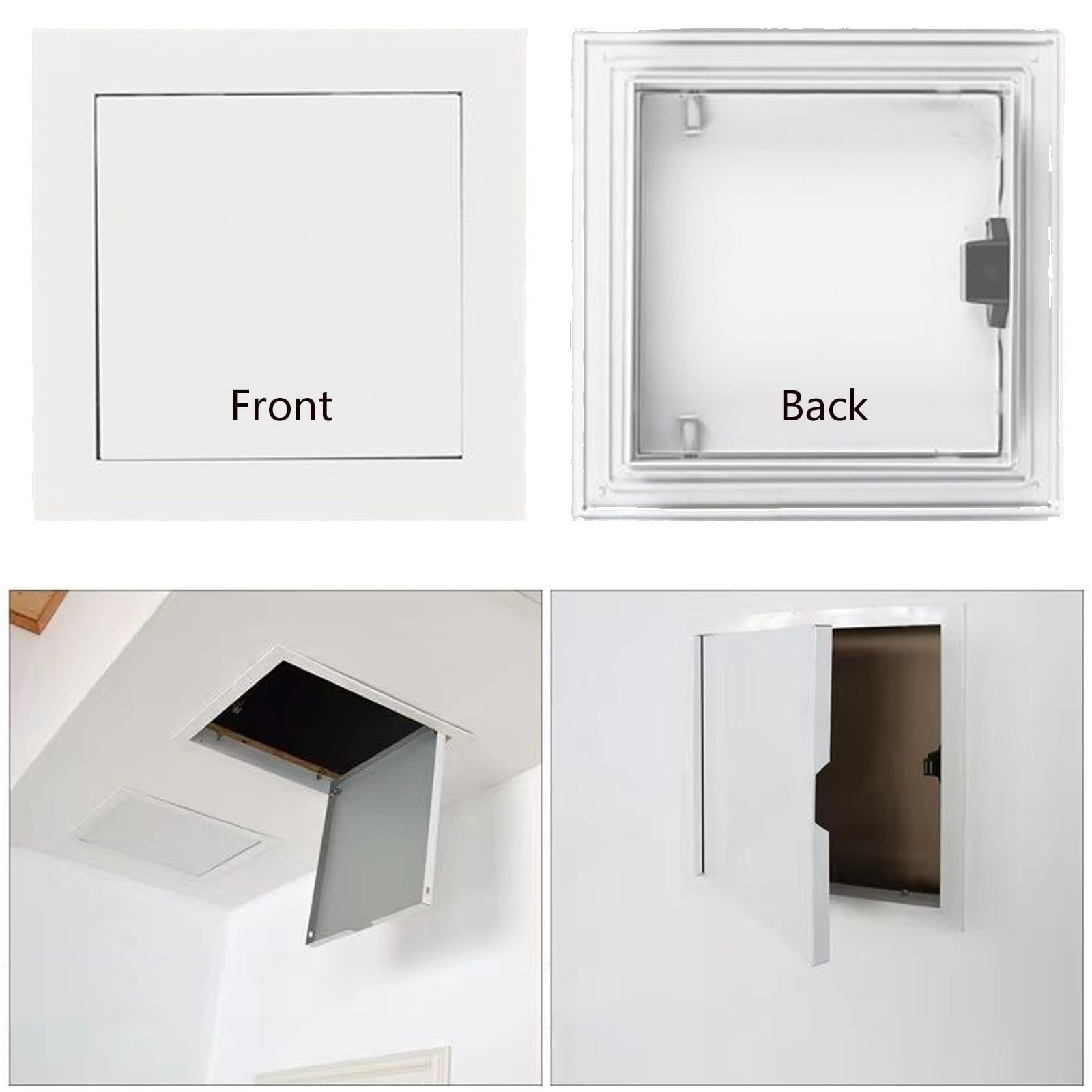 Cubierta Magnética For Puerta De Inspección, Cubierta Integrada For Puerta De Acceso A Pared/techo, Oculta Fácilmente Tuberías, Cables Y Válvulas(White,35x60cm)