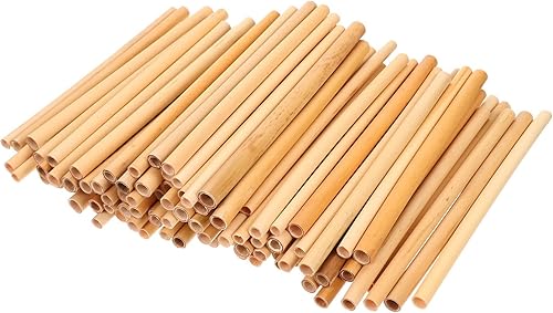 DOITOOL 100 tubos de caña Mason Bee de 6 pulgadas, tubos Mason Bee House, tubos de repuesto de apicultor para casas de abejas Mason, hoteles de abeja