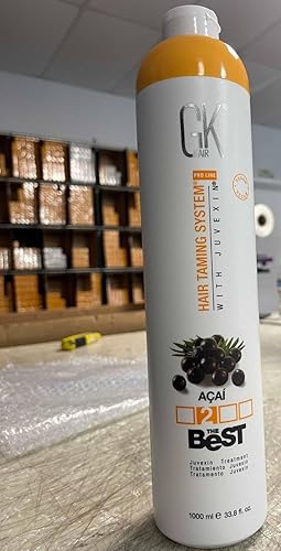 Miniatura 5 de GK HAIR Global Keratin The Best ACAI 338 onzas líquidas 338fl oz tratamiento capilar suavizante con queratina alisado profesional de complejo