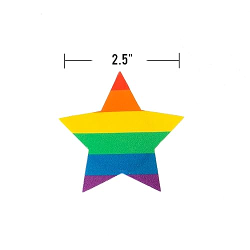 Miniatura 2 de Rainbow Pride Nipple Pasties - Stars