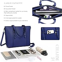 Vista 3 de Bolsos y bolsos de mano para mujer, bolso de hombro con asa superior, bolso de dama Azul oscuro