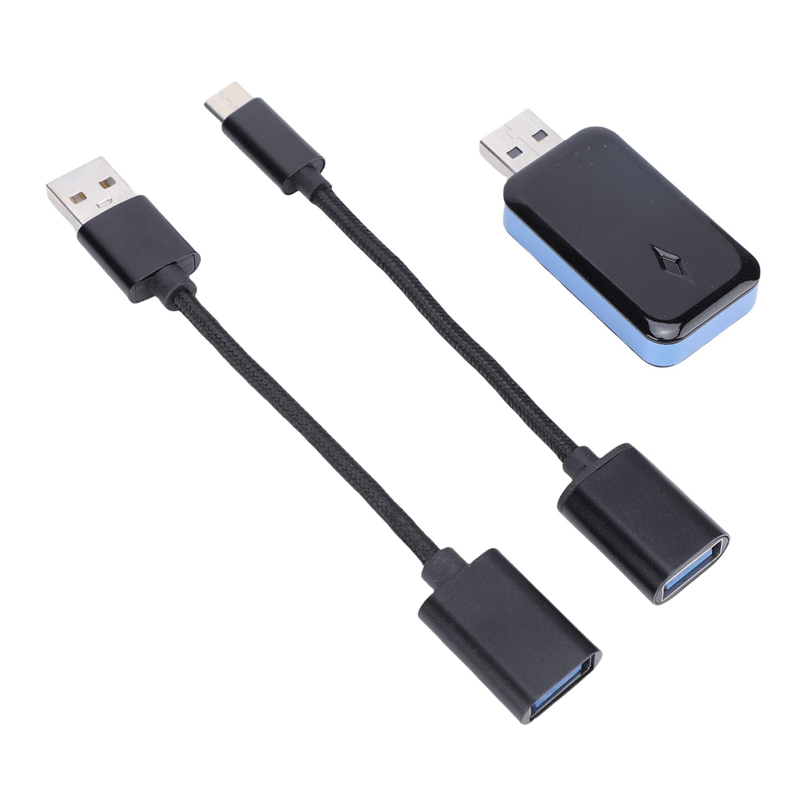 Dongle Inalámbrico para Coche, Tecnología Bluetooth Mejorada, Soporte de Transferencia Estable para Auto, Negro