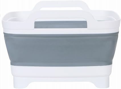 Amazon 折りたたみ コンパクト シリコン 排水機能付き Lot S 洗い桶 ソフト洗い桶 洗いおけ 洗いかご キッチン 水切りかご おりたたみ スリム たためる 取っ手付き おしゃれ 収納 シンク メーカー3ヶ月保証 洗い桶 オンライン通販