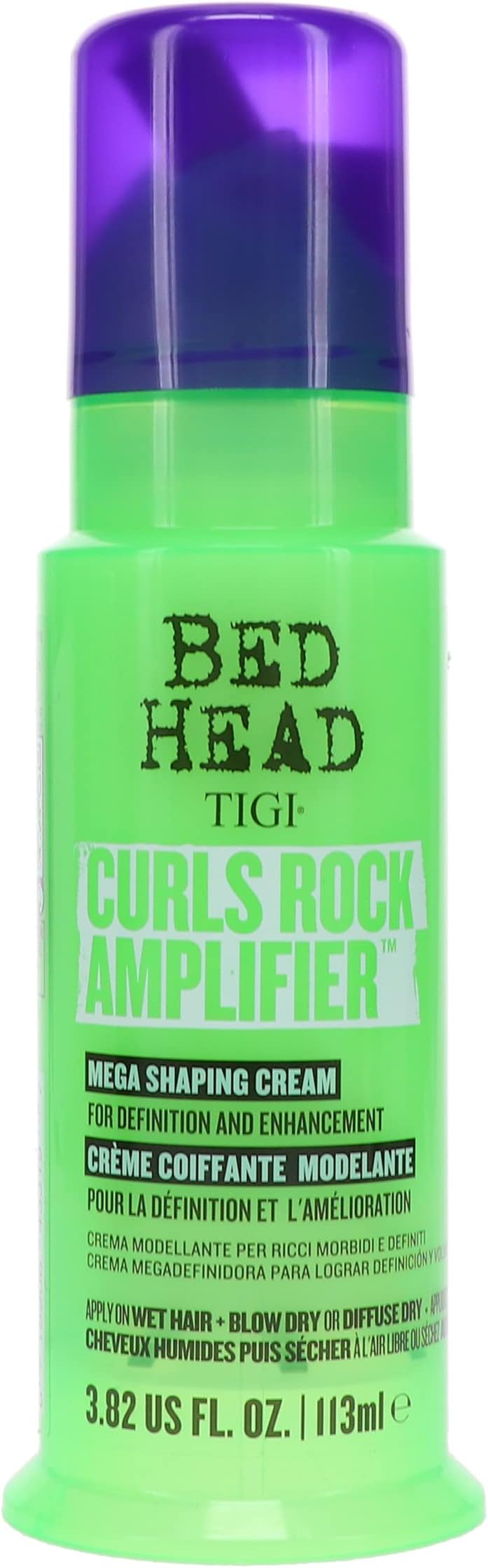 TIGI Bed Head by Curls Rock Amplifier Curly Hair Cream for Defined Curls 3.8 oz (Pack of 2)