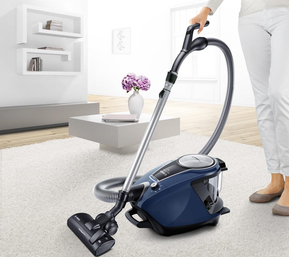 Bosch Sprzęt AGD, odkurzacz bezworkowy, GS70, cichy 68 DB, wydajny, nocny niebieski, BGS7RCL
