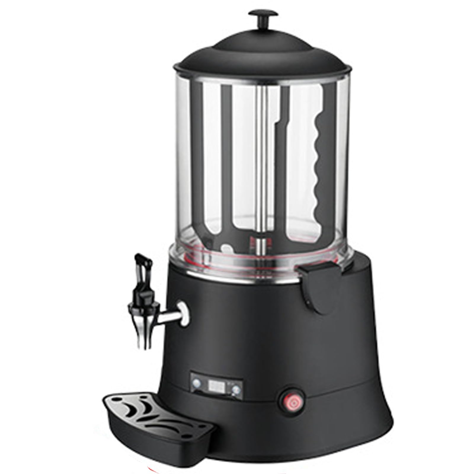 Wo Lai Gou 10l Commercial Hot Chocolate Dispenser Machine – Beverage Warmer With Faucet For Heating Chocolate, Coffee, Milk, Tea - Perfect For Parties, Cafes, And Events Black 10L