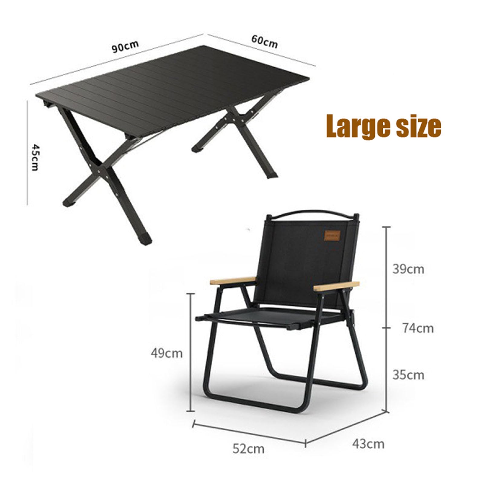 折りテーブル×1 キャンプ椅子 ×4 軽量コンパクト ハイキング