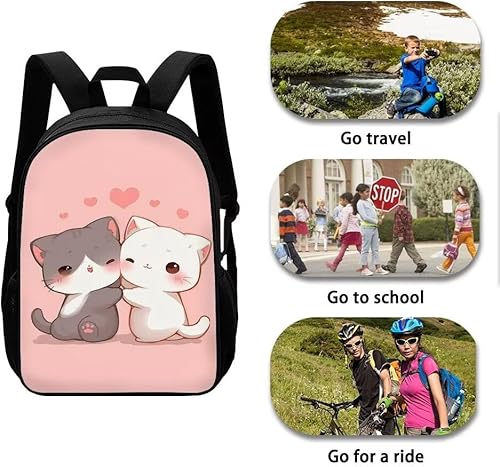 Miniatura 4 de Ystardream Mochila para niños y niñas, mochila escolar ligera, Lindo gato., Mochilas Daypack