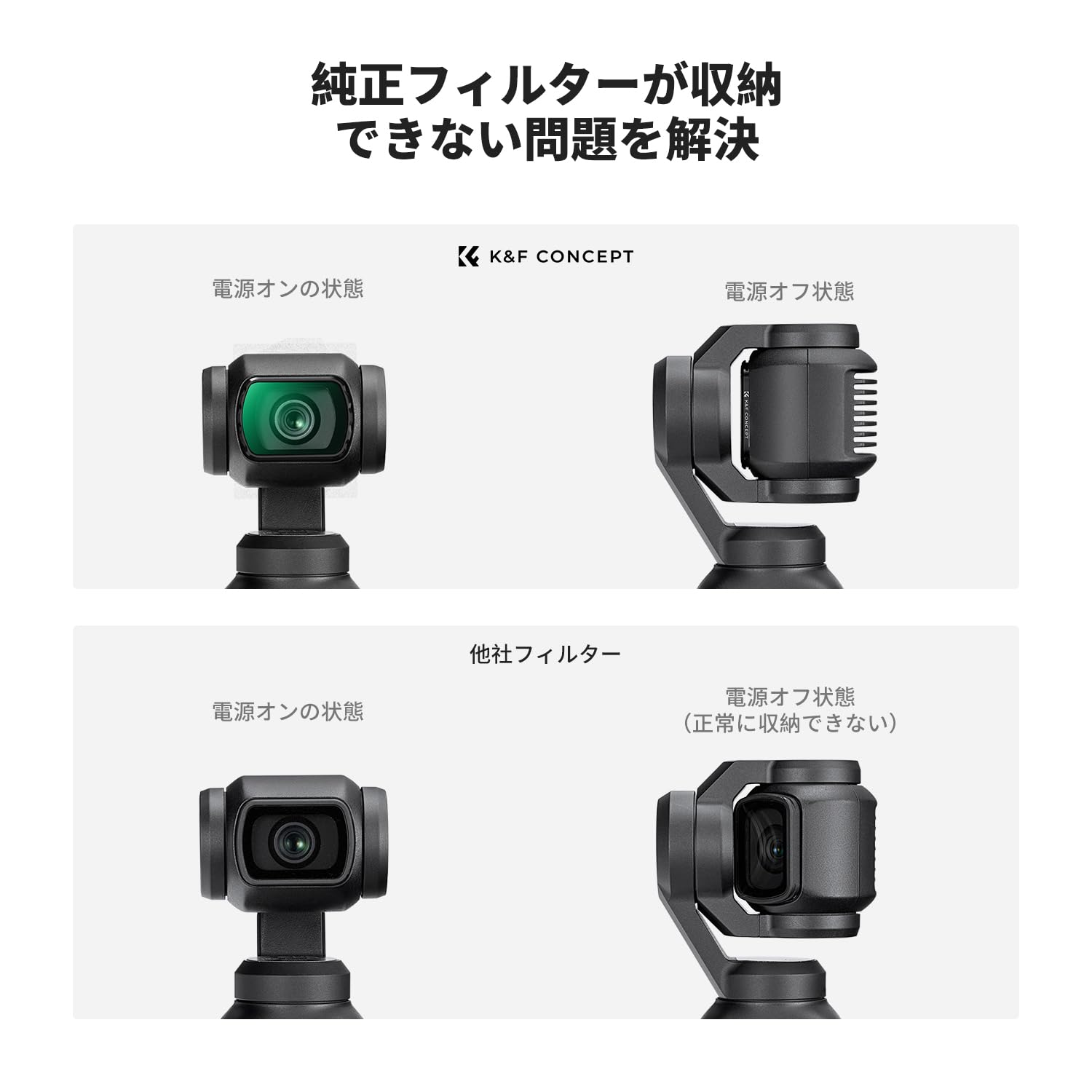 DJI osmo pocket 3 combo ブラックミストフィルター付き Amazon | K&F CONCEPT DJI OSMO Pocket 3用磁気式フィルター ブラック