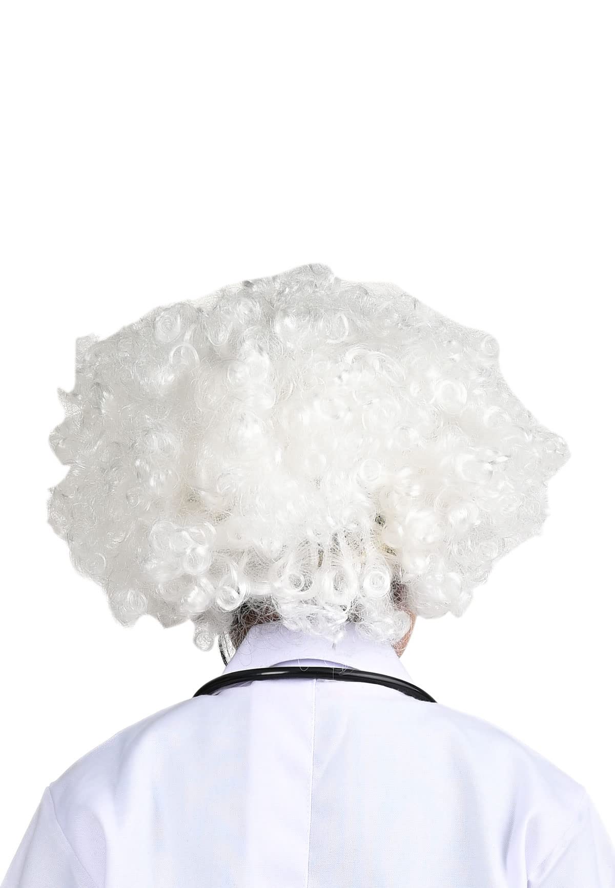 BookMyCostume White Old Man Curly Hair Wig Unisex Adult & Kids - Image 3 thumbnail