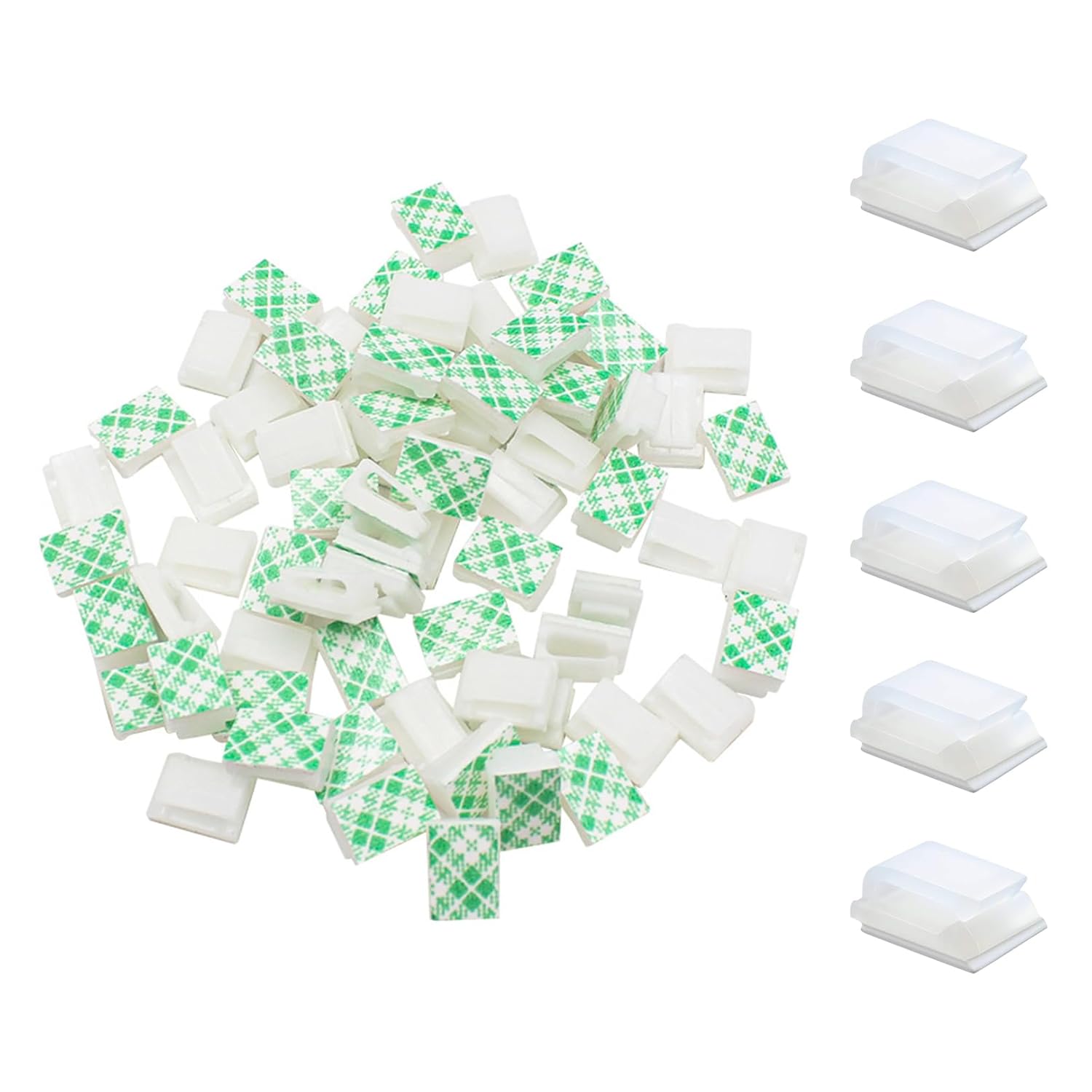 25PCS Cable Clips,Outdoor Light Wire Clips,SelfAdhesive Cable Clips