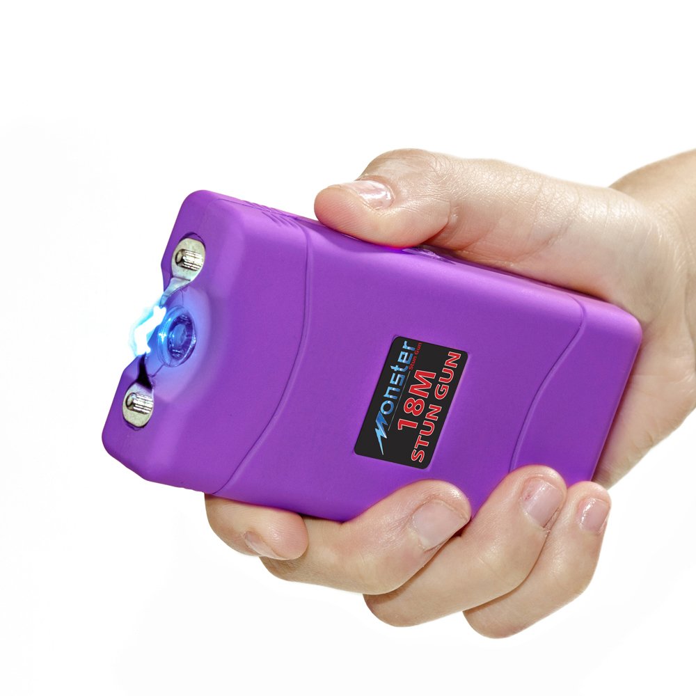 Rechargeable Stun Gun Flashlight with Safety Switch, Fierce Power and Sound