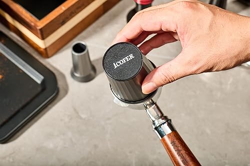 Miniatura 3 de IKAPE Pantalla de disco de espresso de 2.008 in, portafiltros de café profesional reutilizable para máquina de café expreso, portafiltro desnudo sin