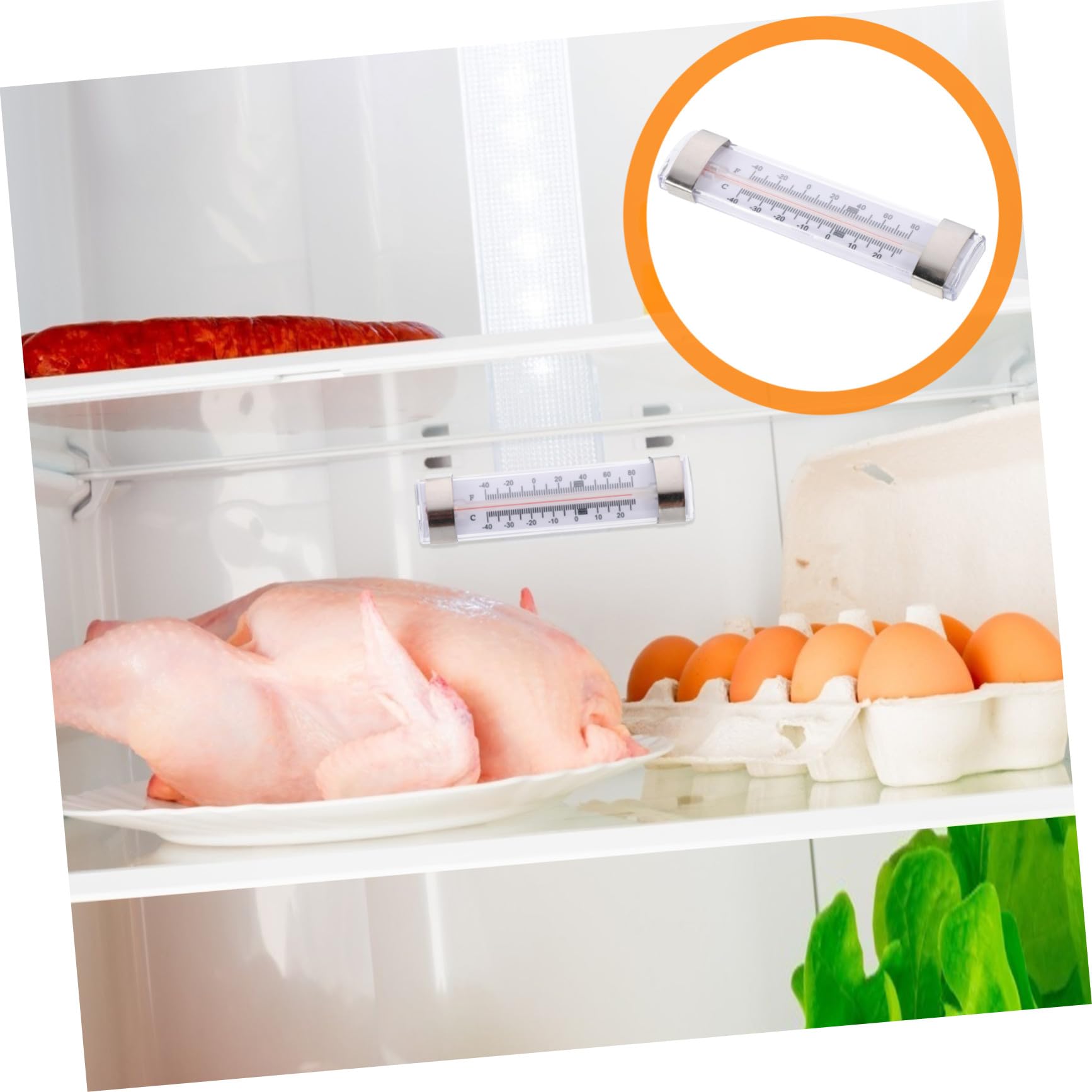 GARVALON 6 Stück Kühlschrankthermometer Hochpräzises Kühl Gefrierschrank Thermometer Für Innenbereich Mit Praktischem Design