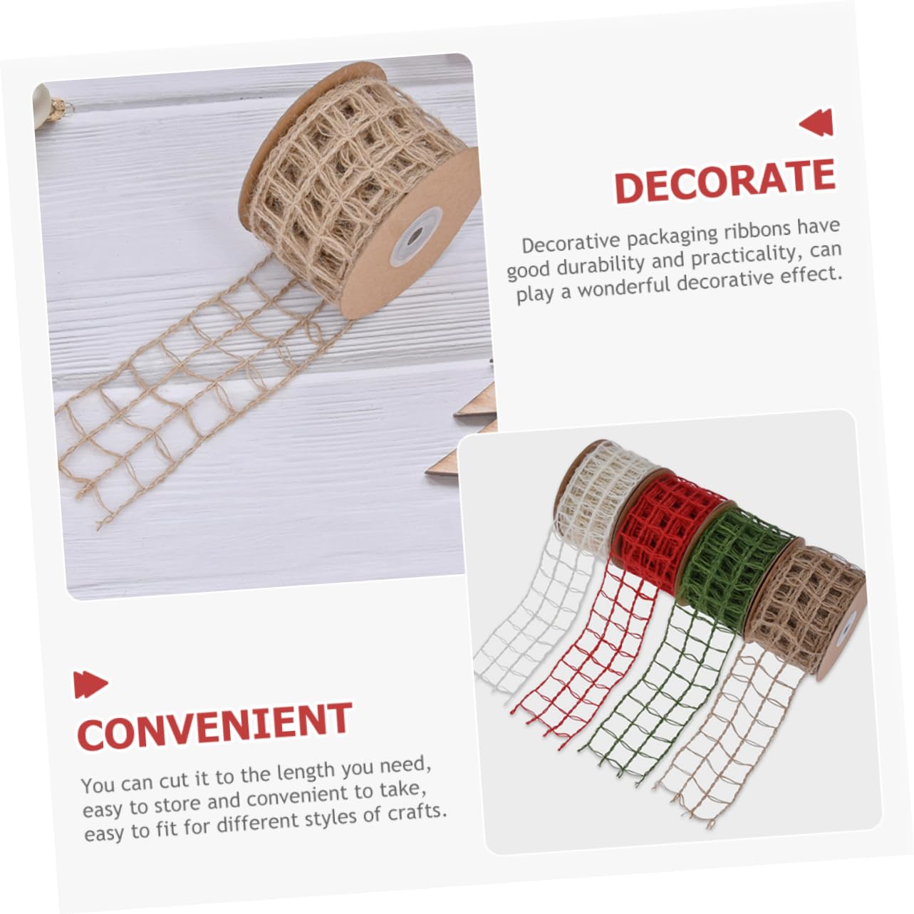 5stücke Mesh Sackleinen Drahtband Für Diy Bastelprojekte Und Geschenkverpackung Für Weihnachten Garten Und Festlichkeiten Rustikales Design