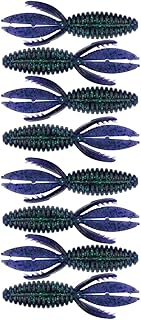 BAITFUEL B Bug Infused with Supercharged X55 Formula Gel: Fish Scent Technology with Powerful Attractants | 4.3-Inch, Junebug (PN: X48503)