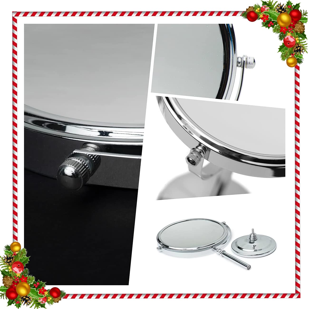 MIRRORVANA Large 10X Magnifying Makeup Mirror on Stand for Bedroom and Bathroom, Classic Free