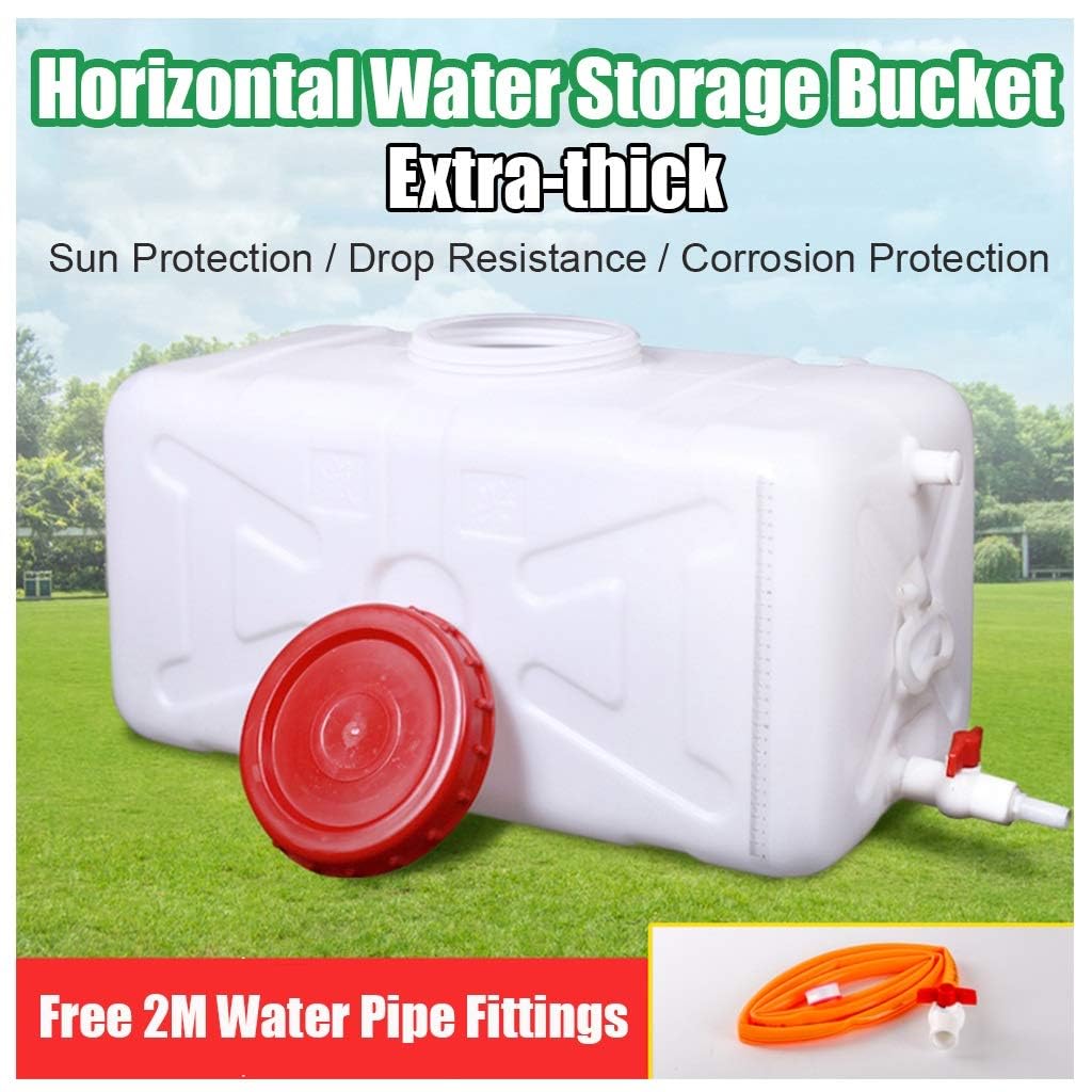 Tanica per acqua 15L/25L/30L/45L/75L/110L Alimentare Familiare Grado Serbatoio Plastica Sovradimensionato Spessore Vasca Dell'acqua Vasca Rettangolare Orizzontale Scoperta Serbatoio (Size:30L)