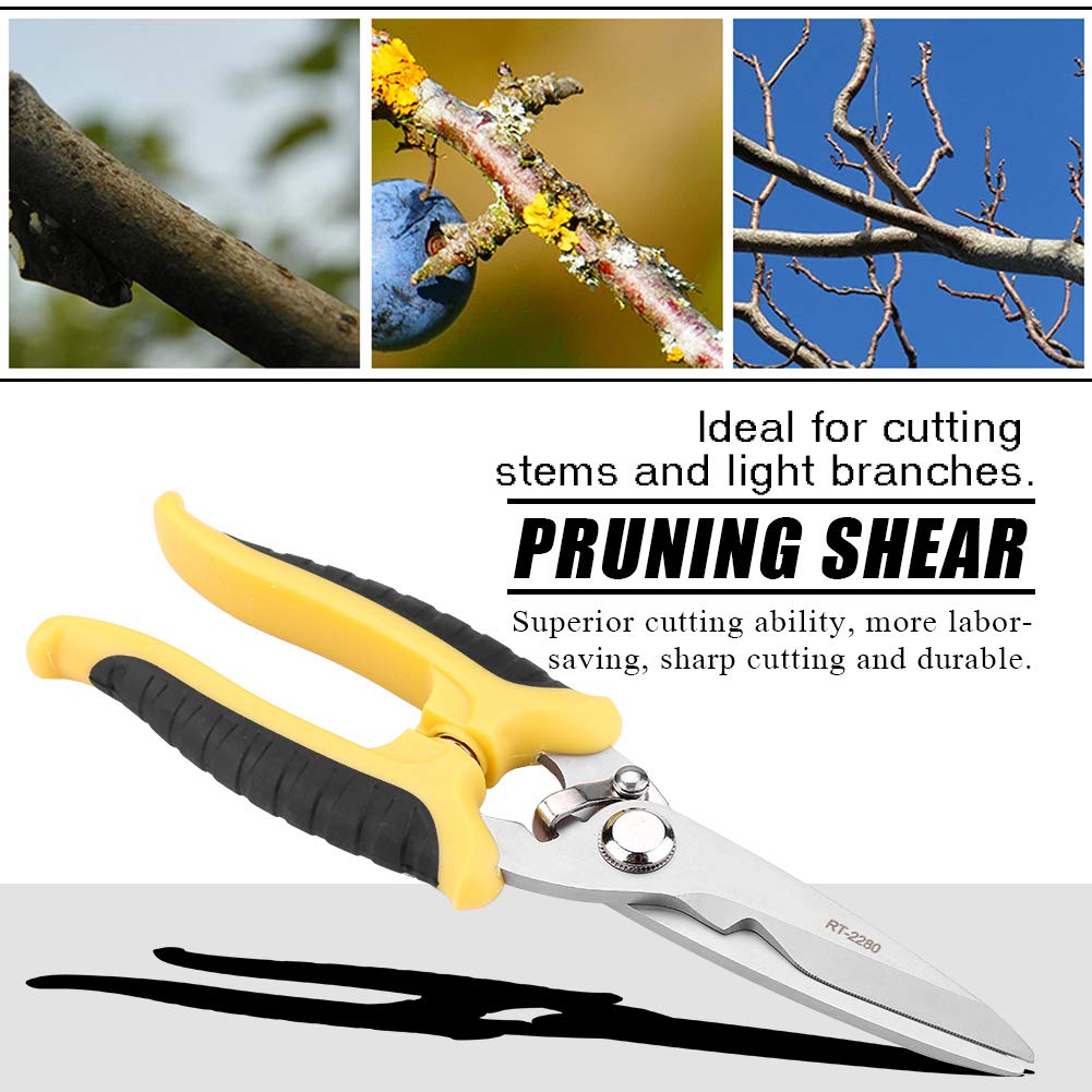 Pruning Shears,Florist Scissors,Multifunctional Garden Snips for Arranging Flowers,Trimming Plants and Harvesting Herbs,Fruits or Vegetables